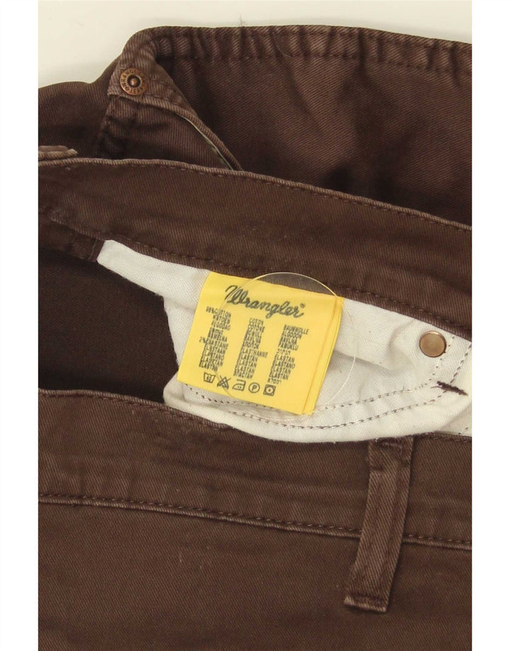 Мужские прямые джинсы Wrangler Texas W38 L32, коричневые, хлопковые