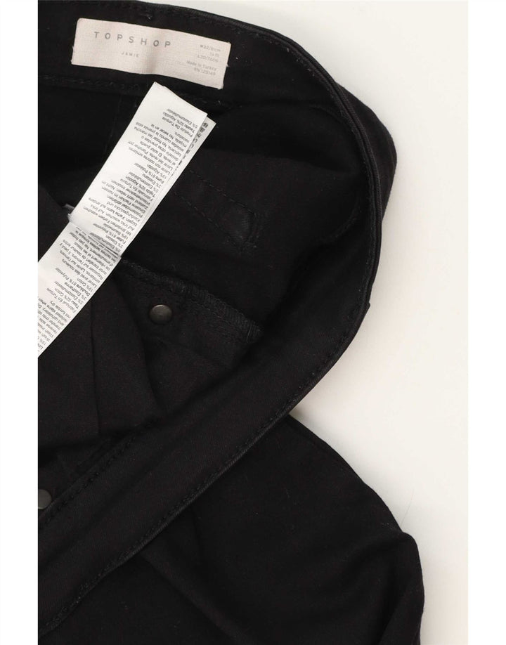 Женские джинсы скинни Topshop Jamie W32 L26, черный эластан