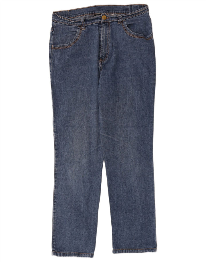 Женские прямые джинсы Marks & Spencer UK 12, средние W30 L27, синие, хлопок