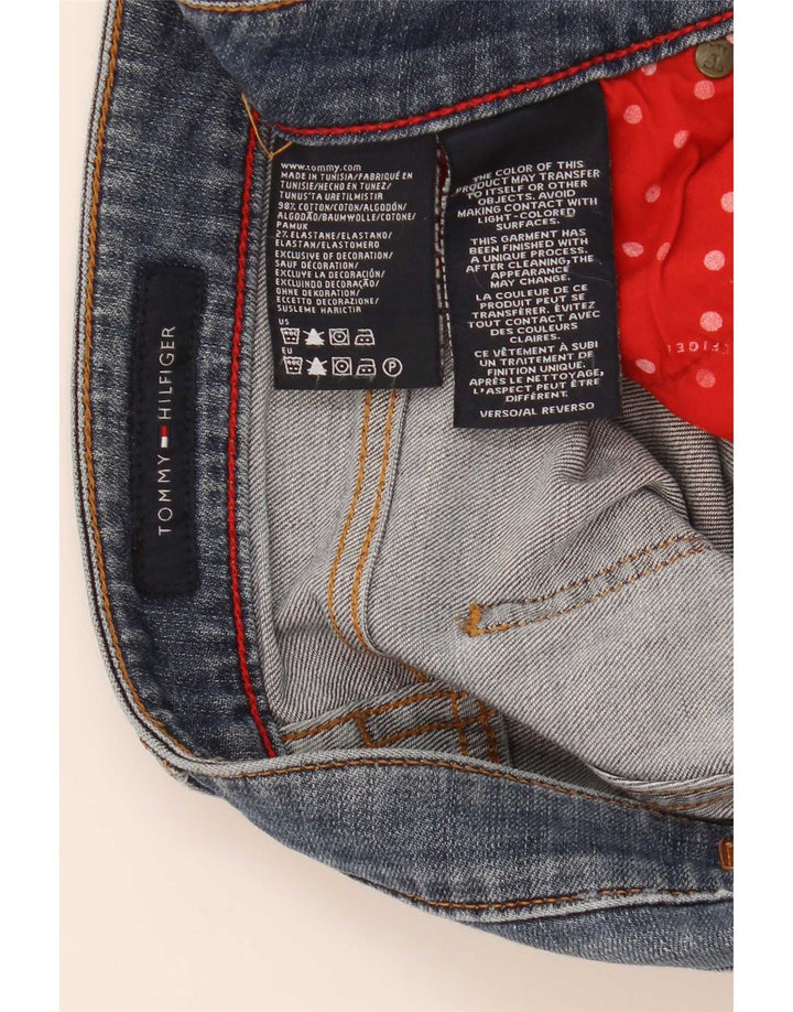 Женские прямые джинсы Tommy Hilfiger W28 L32 синие, хлопок
