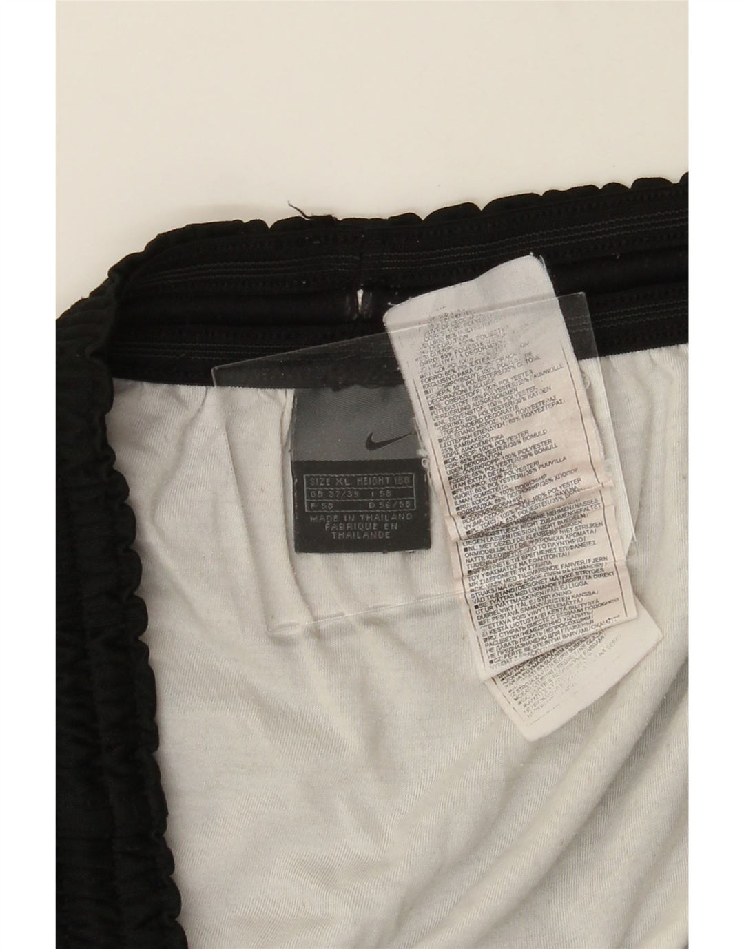 NIKE Mens Sport Shorts XL  Black Polyester Vintage Nike and Second-Hand Nike from Messina Hembry 
