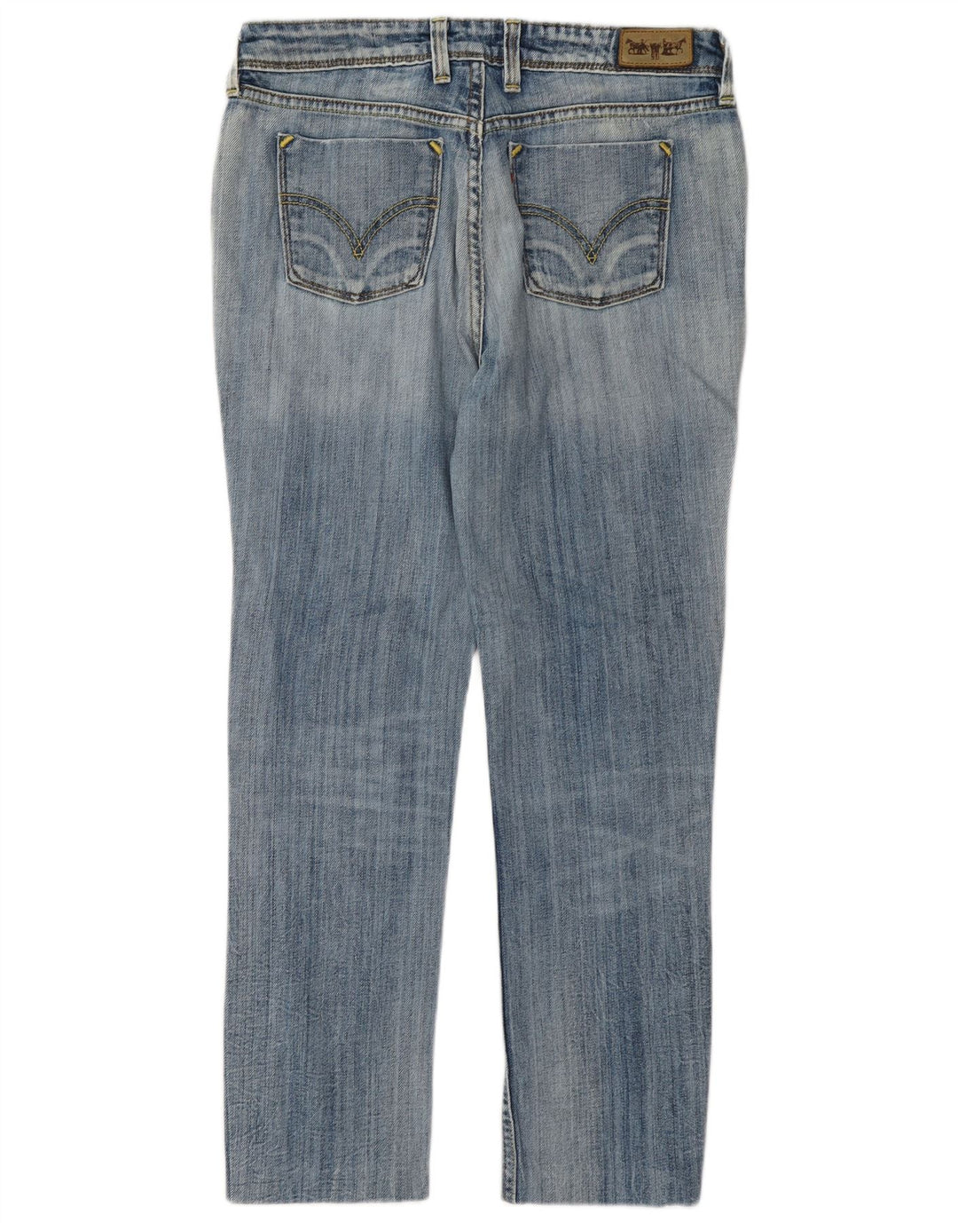 Женские укороченные прямые джинсы Levi's 627 W30 L26 синие