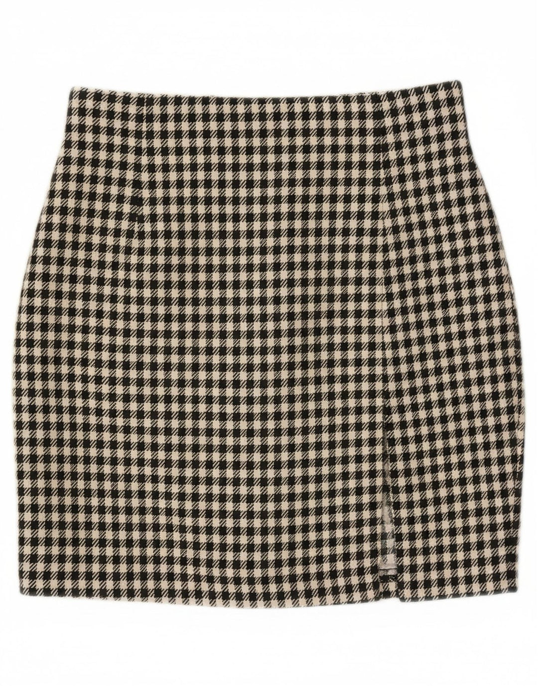 MARINA BABINI Womens Mini Skirt IT 42 Medium W28 Black Gingham Wool Vintage Marina Babini and Second-Hand Marina Babini from Messina Hembry 