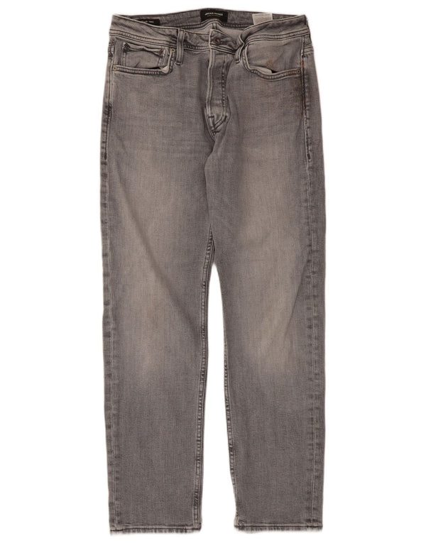 Мужские прямые джинсы Jack & Jones Mike W30 L30, серый хлопок