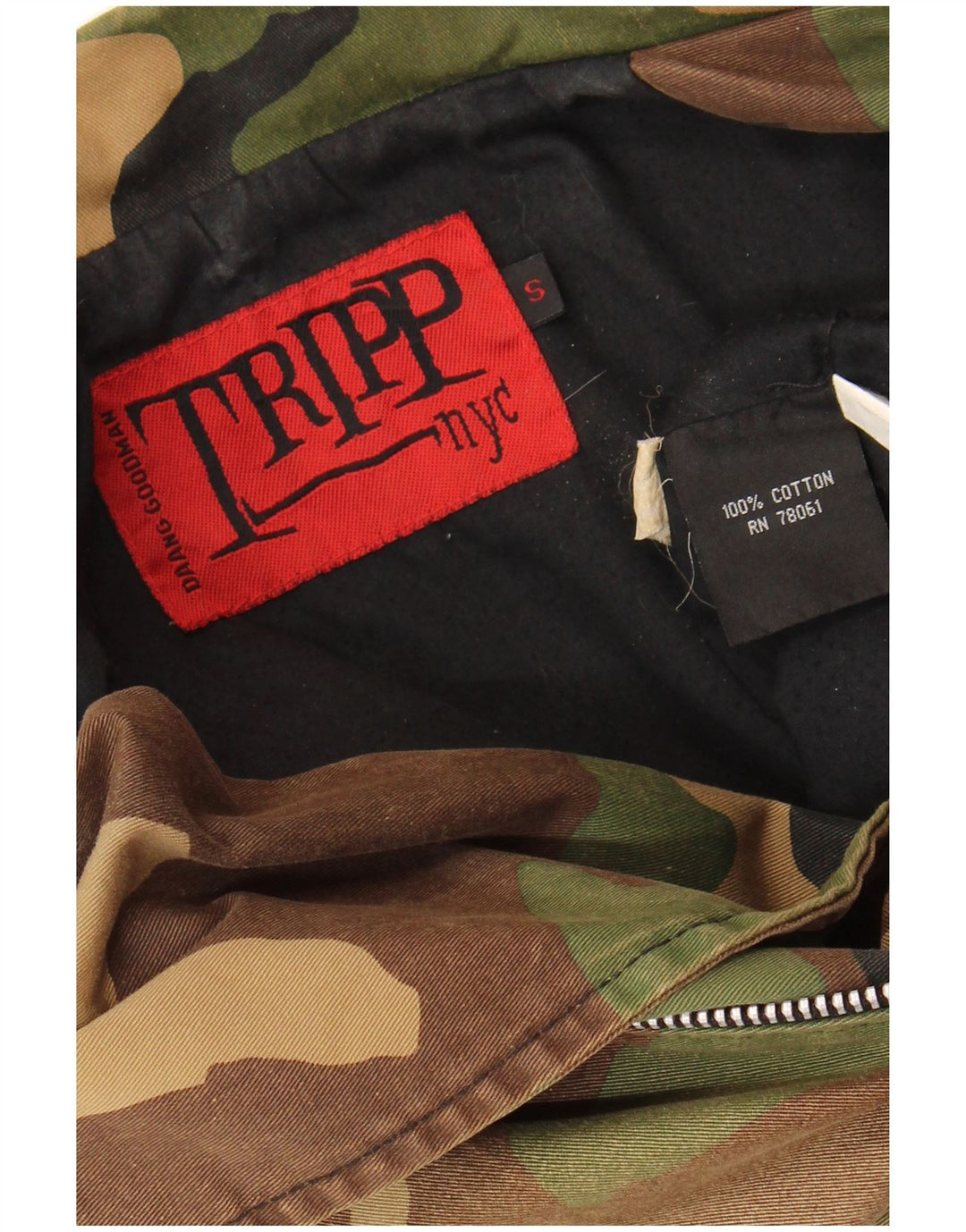 Женская укороченная куртка в стиле милитари TRIPP NYC, Великобритания, 10 шт., маленький камуфляжный хлопок цвета хаки