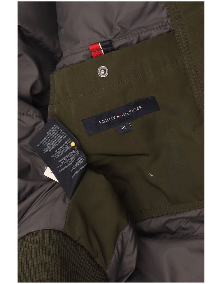 Мужская стеганая куртка Tommy Hilfiger UK 38, средний зеленый полиэстер
