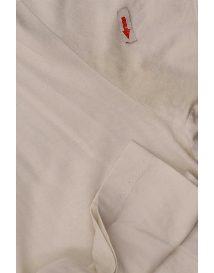 Мужская футболка Fred Perry, большой белый хлопок