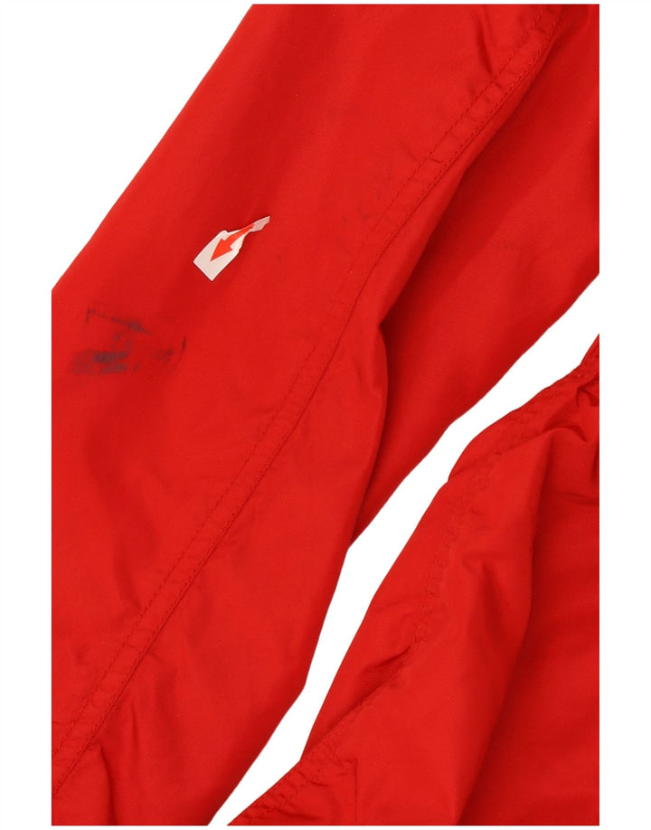 Женская дождевик Zara в стиле милитари с капюшоном UK 14, большой красный нейлон