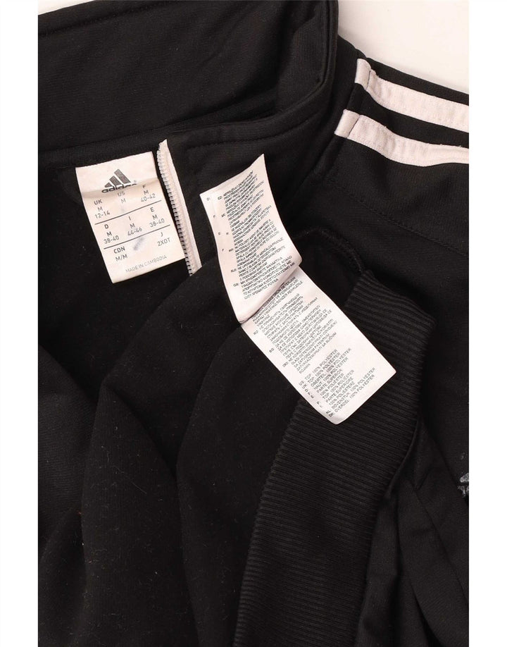 Женская спортивная куртка Adidas UK 12/14, средний черный полиэстер