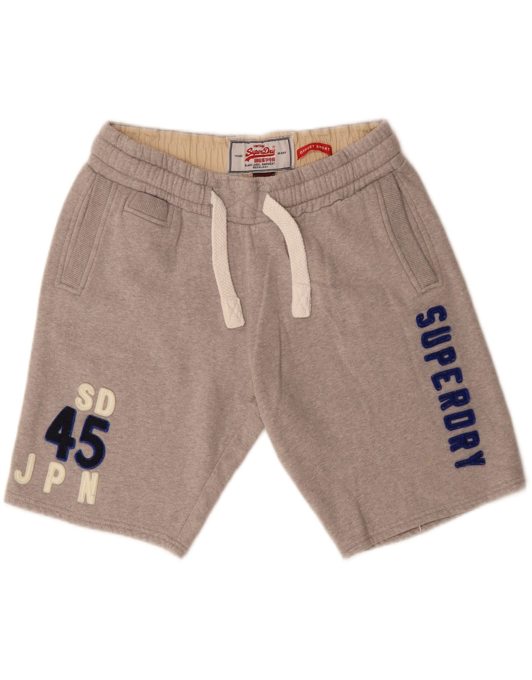 Мужские спортивные шорты с рисунком Superdry XL, серые, хлопок