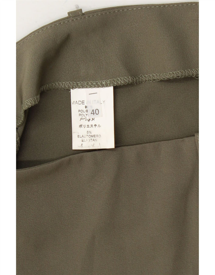 Женская мини-юбка VINTAGE с заниженной талией IT 40, маленькая W28, полиэстер цвета хаки