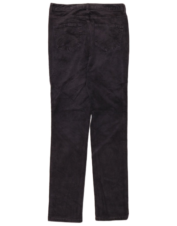 Marks & Spencer Womens Corduroy Trousers UK 12 Medium W30 L33 Navy Blue