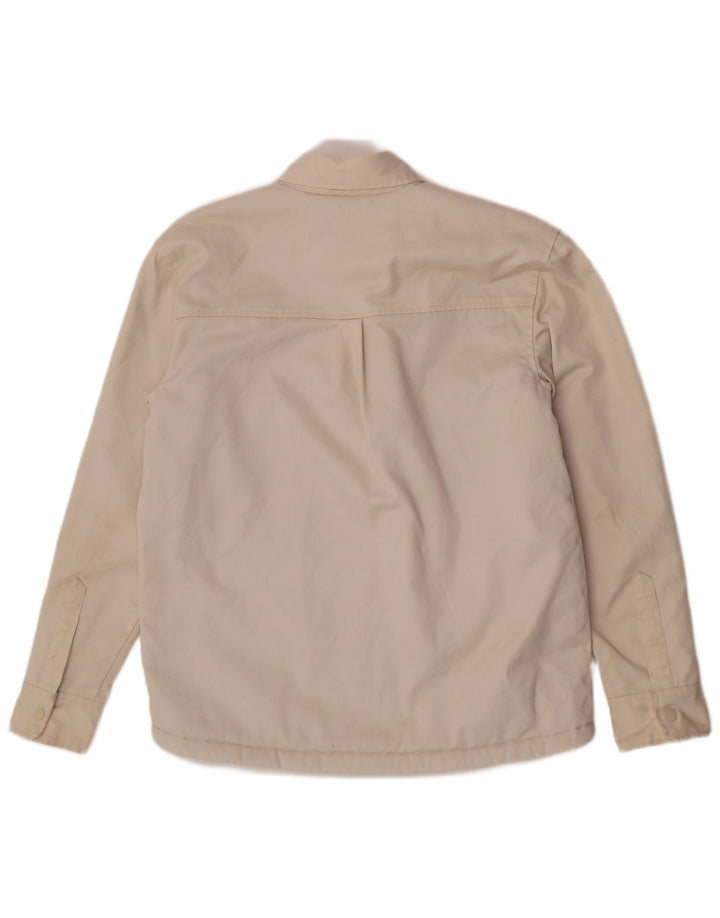 Мужская джинсовая куртка из шерпа Dickies UK 36, маленькая, бежевый, полиэстер