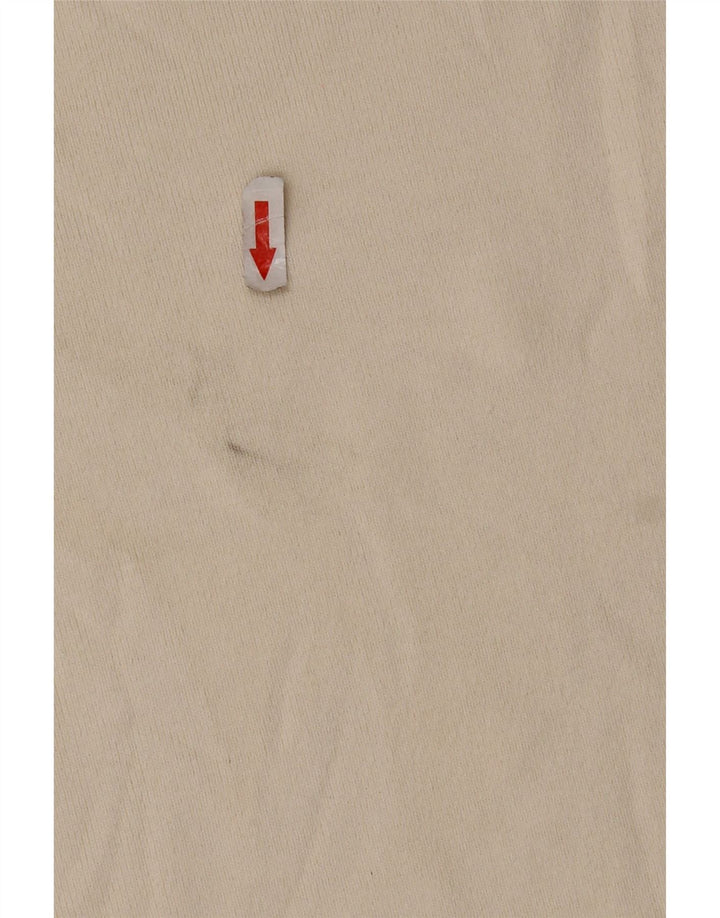 Женская футболка оверсайз Zara Top UK 14 Medium Off White из вискозы