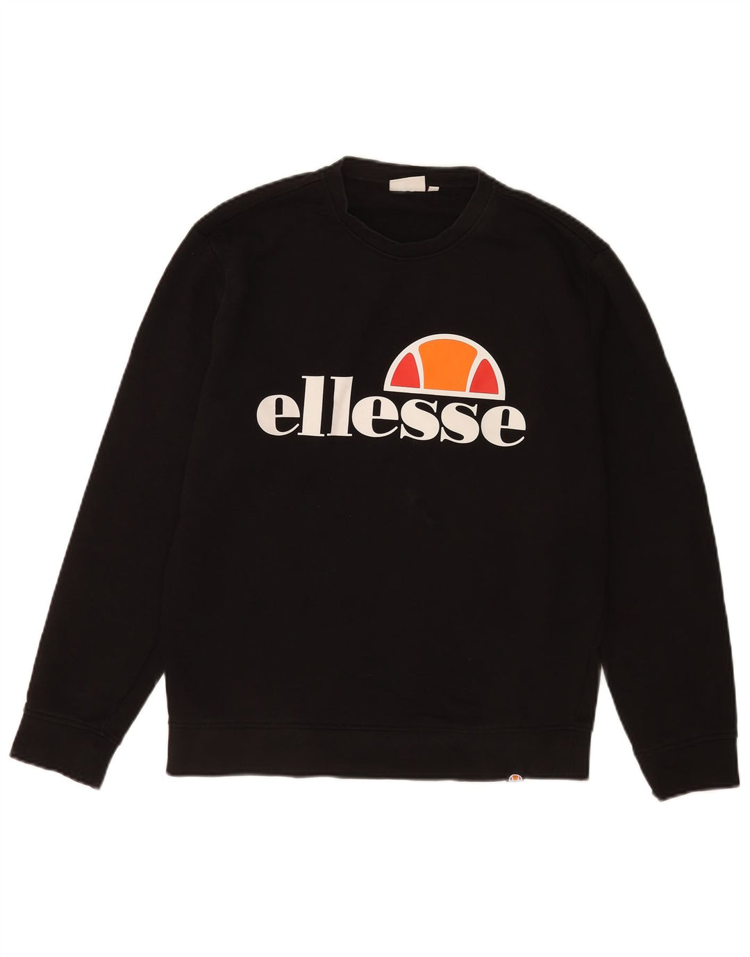 Ellesse Мужской свитшот с рисунком, маленький черный хлопковый джемпер