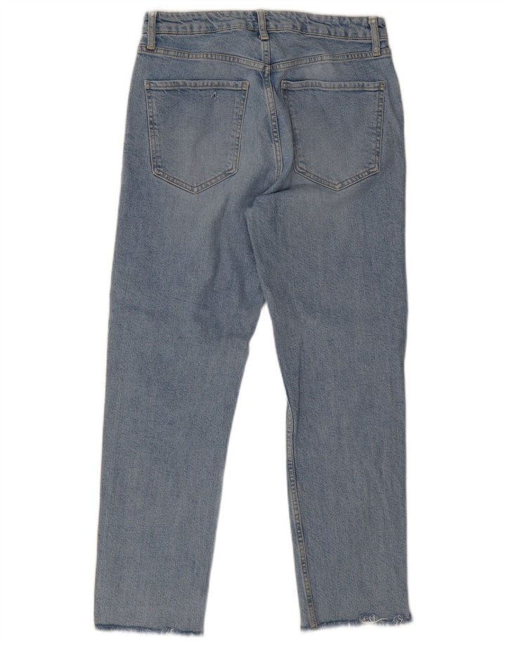 Женские прямые джинсы Zara EU 40 Medium W30 L26, синие, хлопок