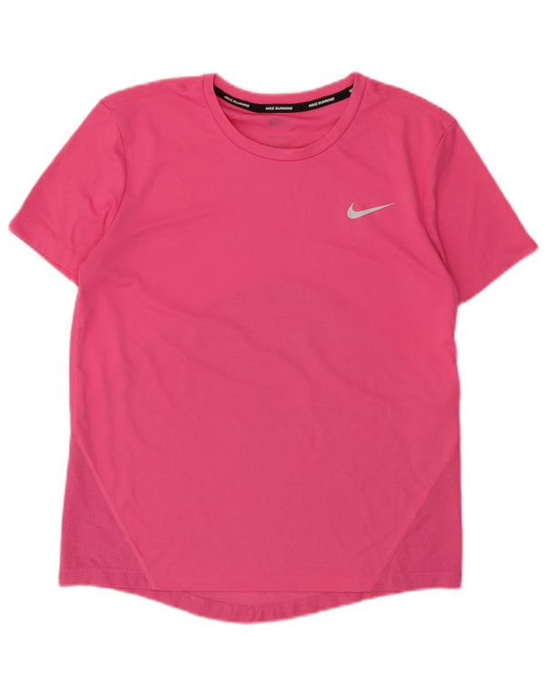 Женская футболка NIKE Dri Fit Top UK 6 XS, розовый полиэстер