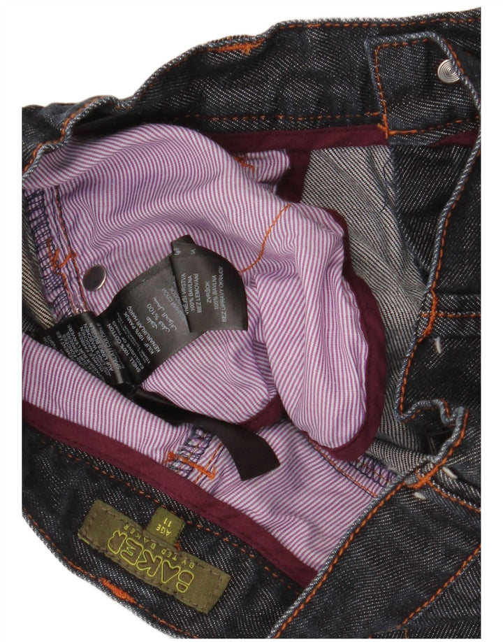 Прямые джинсы-бананы для мальчиков TED BAKER, 10–11 лет, W26 L24, темно-синий, хлопок