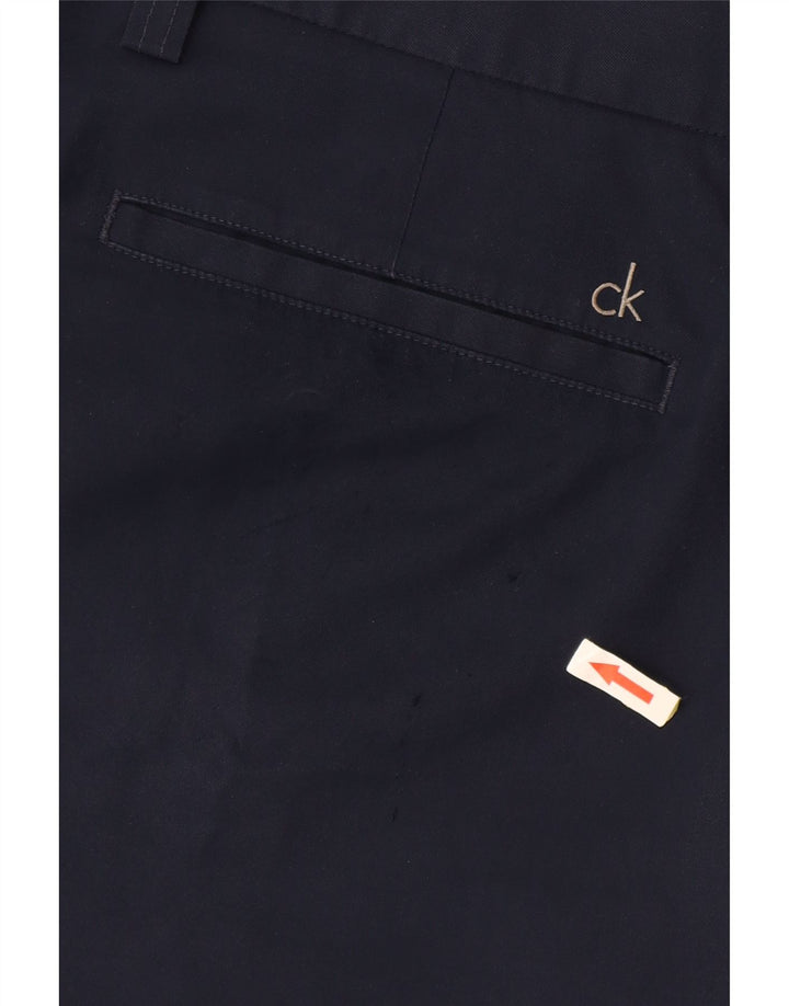 Мужские шорты чинос CALVIN KLEIN W38 XL темно-синие из полиэстера
