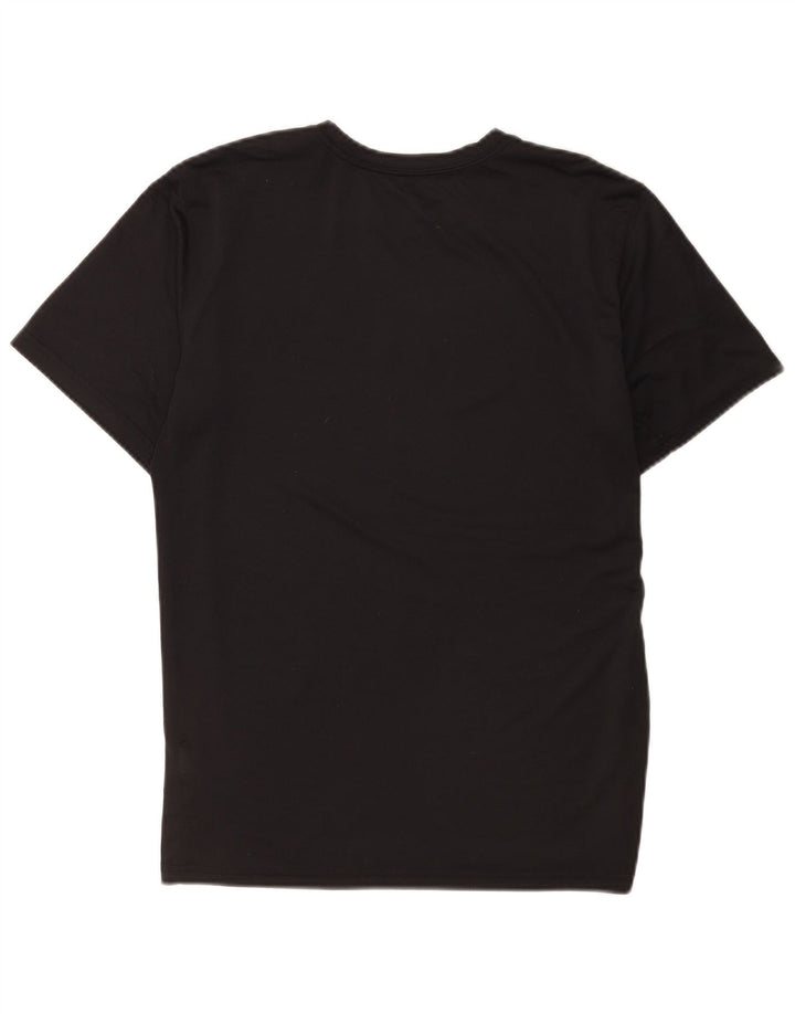 Женская футболка Nike Dri Fit Regular с рисунком Top UK 16, большой черный полиэстер