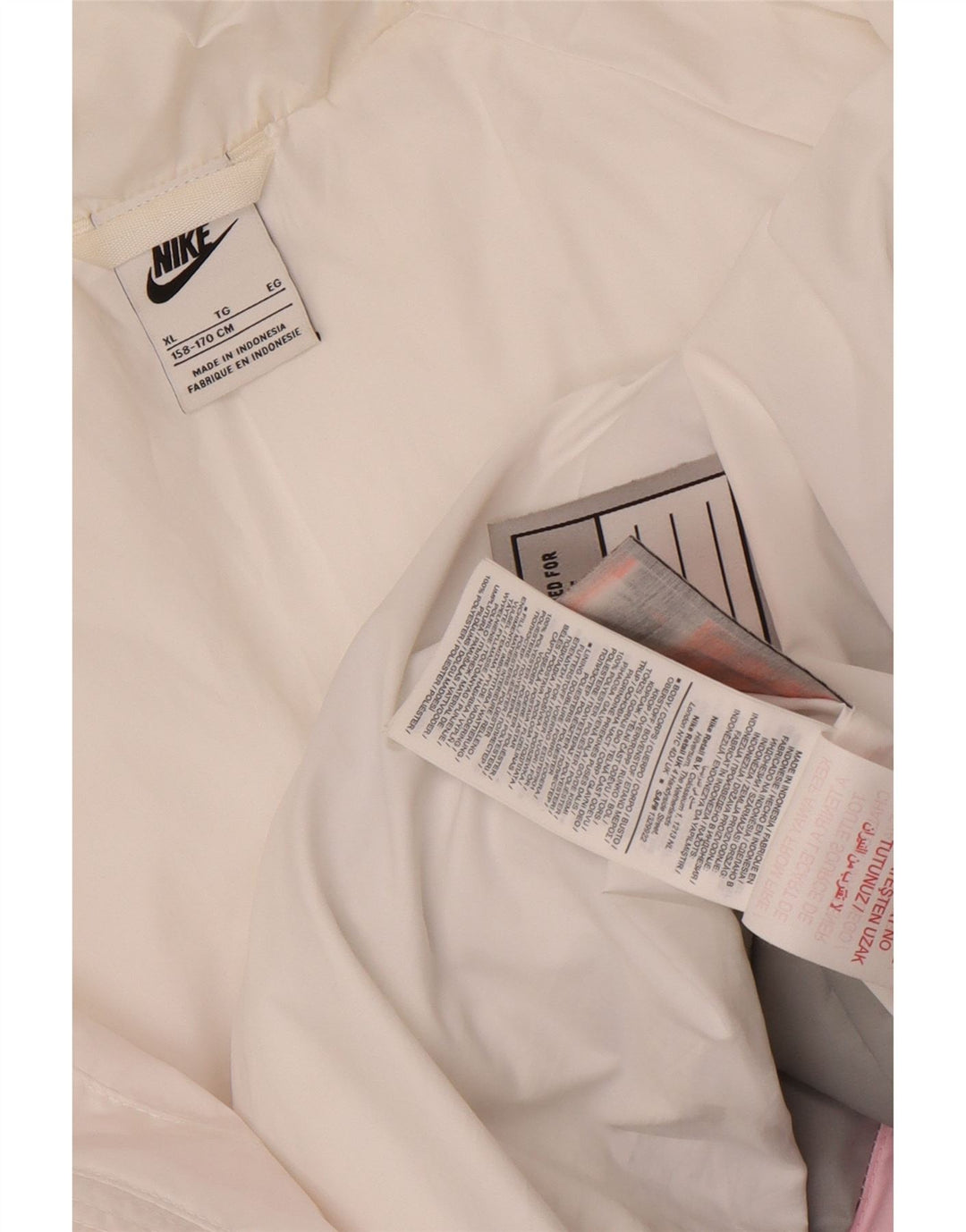 Утепленная куртка Nike для мальчиков с капюшоном 13–14 лет, XL, разноцветная, с цветными блоками