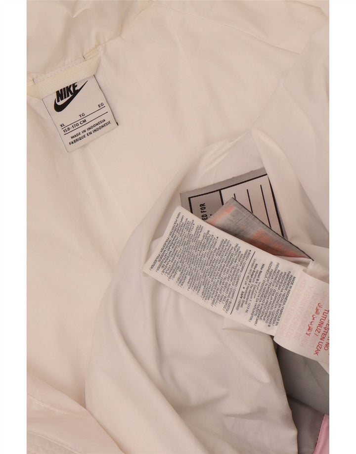 Утепленная куртка Nike для мальчиков с капюшоном 13–14 лет, XL, разноцветная, с цветными блоками