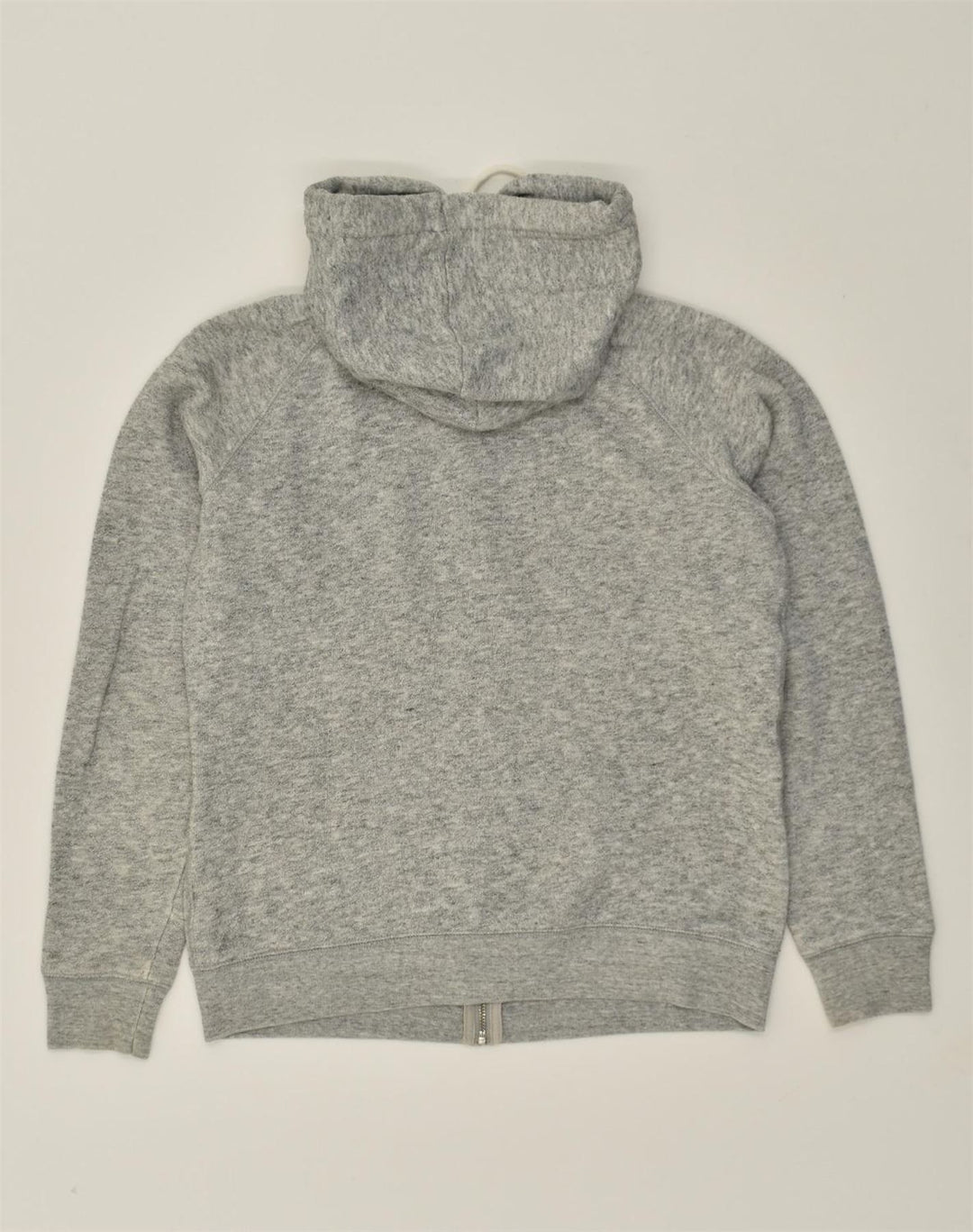 JACK WILLS Womens Loose Fit Zip Hoodie Sweater UK 12 Medium Grey Cotton | Vintage Jack Wills | Thrift | Second-Hand Jack Wills | Used Clothing | Messina Hembry 
