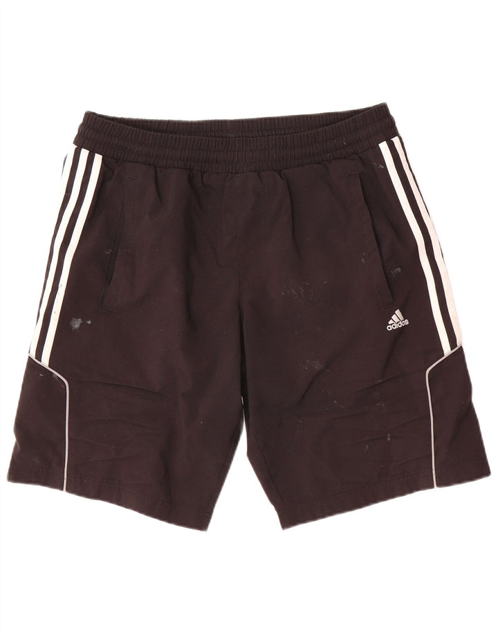 Мужские спортивные шорты Adidas Climalite, маленькие черные из полиэстера
