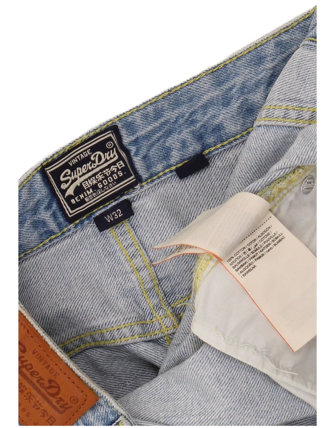 SUPERDRY Женская мини-джинсовая юбка с заниженной талией W32, большая синяя, хлопок