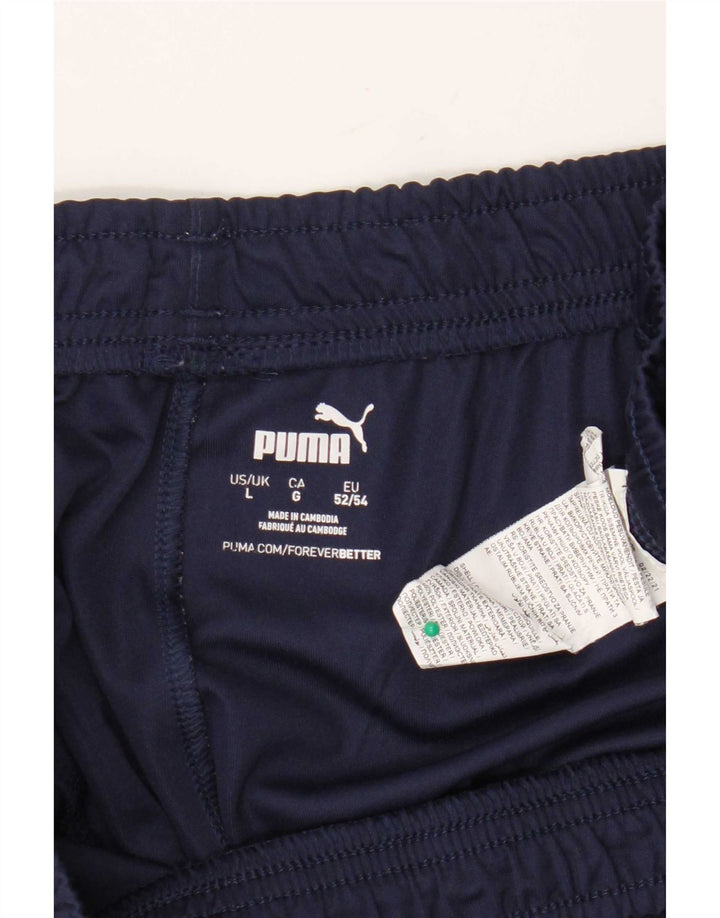 Мужские спортивные шорты Puma, большие темно-синие, полиэстер