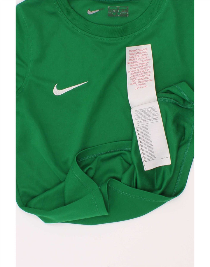 Футболка Nike для мальчиков, 5–6 лет, зеленый полиэстер