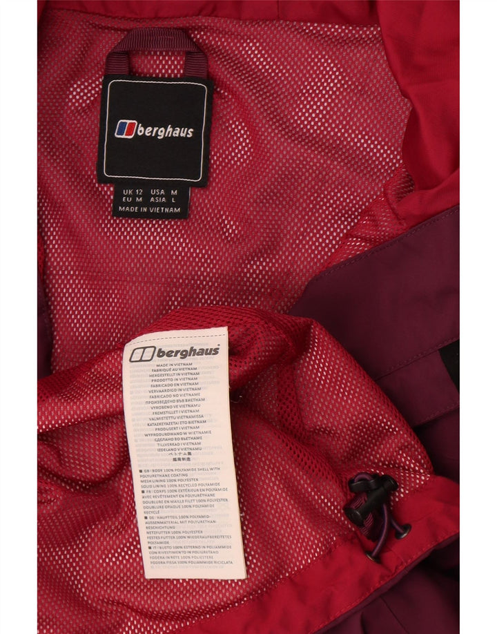 Женская дождевик с капюшоном Berghaus UK 12, средний бордовый полиамид