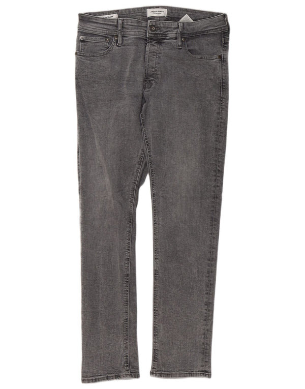 Мужские узкие джинсы Jack & Jones GLENN W30 L30, серый хлопок