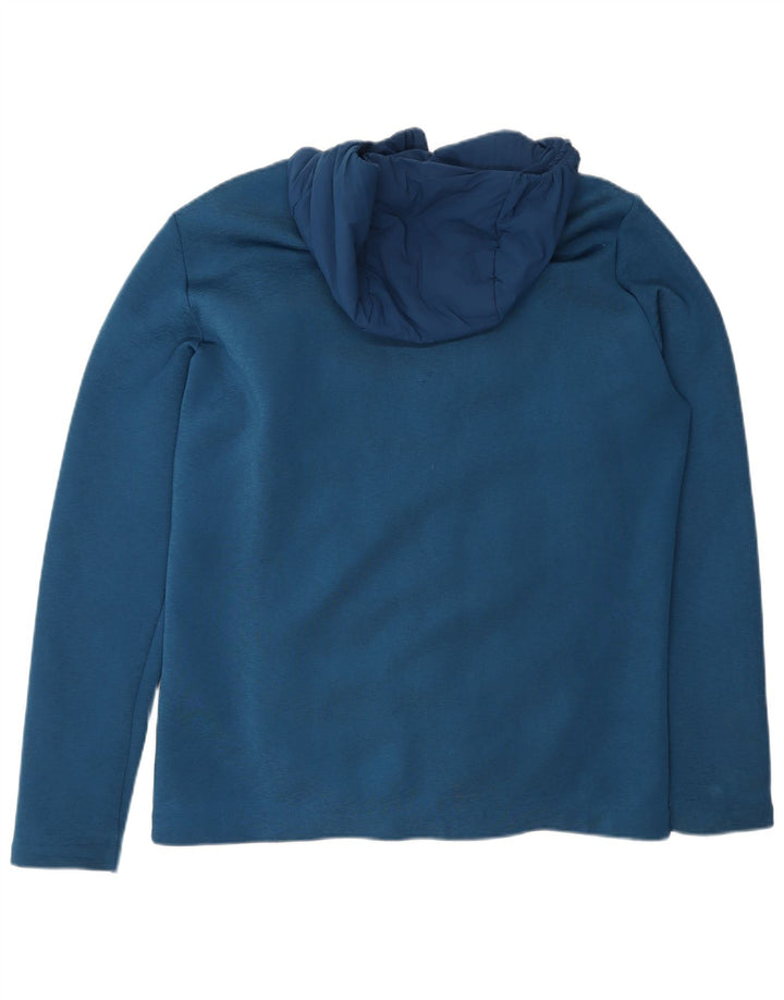 Мужская ветровка Jack Wolfskin с капюшоном, Великобритания, 36/38, маленький синий полиэстер