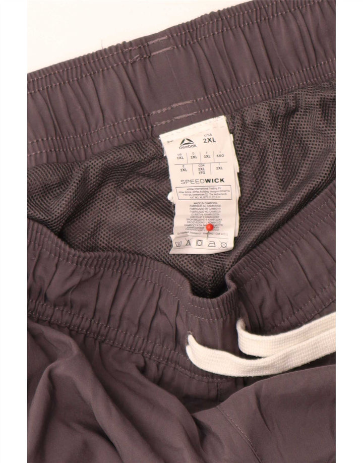Мужские спортивные брюки Reebok Speedwick, джоггеры 2XL, серые, полиэстер