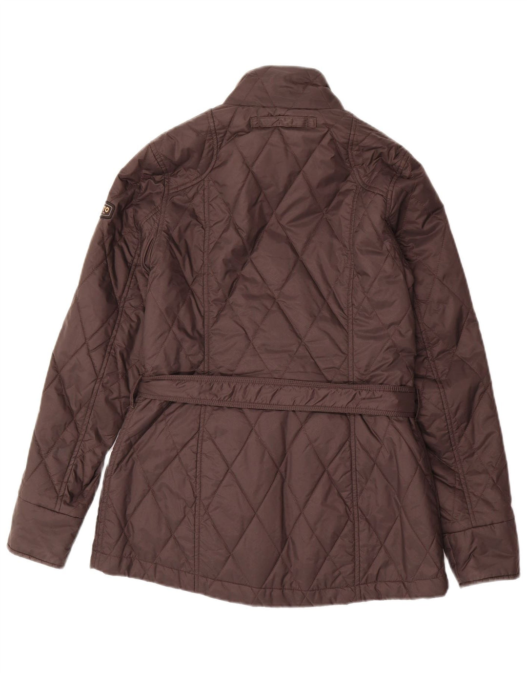 MUSTO Womens Quilted Jacket UK 10 Small  Brown Polyamide