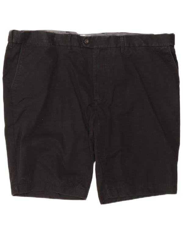 Мужские шорты чиносы Marks & Spencer стандартного кроя W48 4XL, черный хлопок