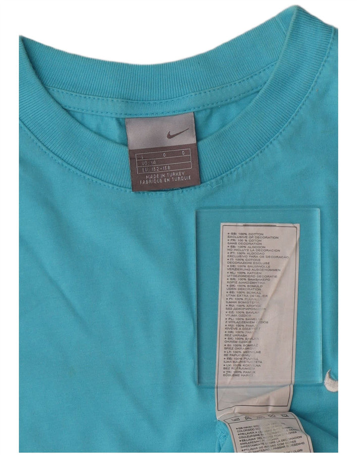 Майка NIKE для мальчиков 13–14 лет, большой размер, синий хлопок