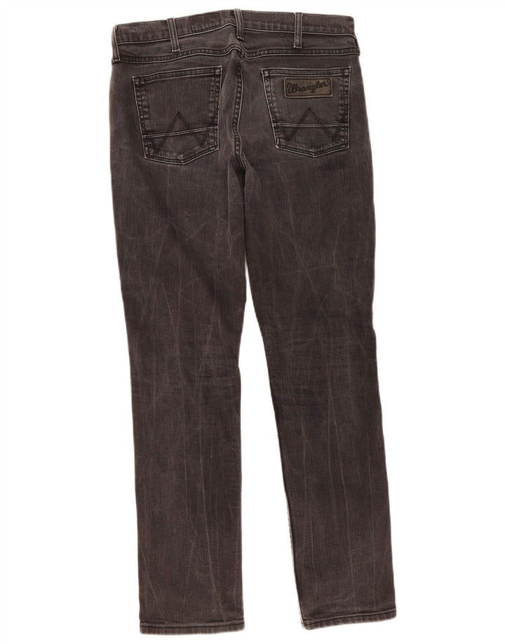 WRANGLER Mens Bostin Slim Jeans W31 L30 Grey Cotton