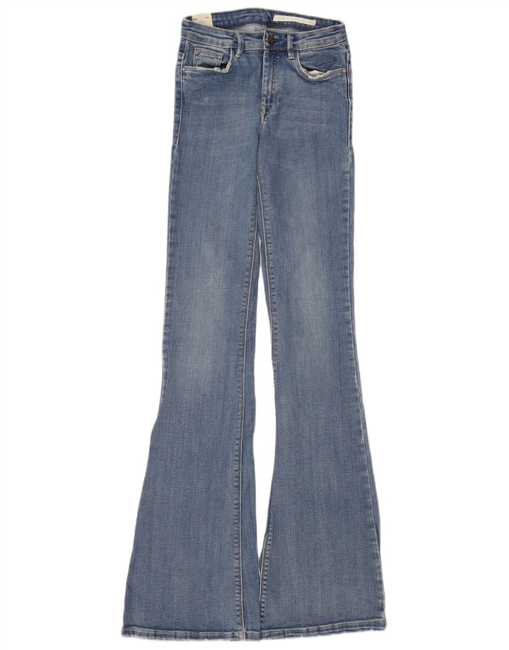 Женские расклешенные джинсы Zara EU 34 2XS W24 L37, синий хлопок