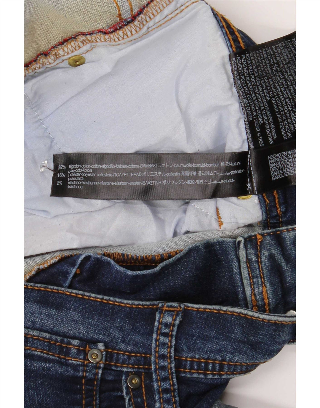 Мужские узкие джинсы Zara EU 42, большие W32 L29, синие, хлопок