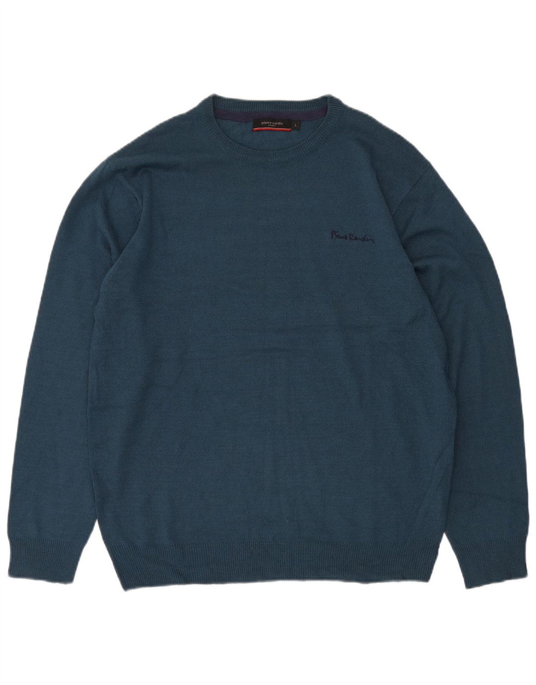 Мужской джемпер с круглым вырезом Pierre Cardin, большой темно-синий акрил