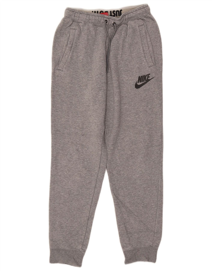 Мужские спортивные брюки Nike, маленькие серые хлопковые брюки для бега