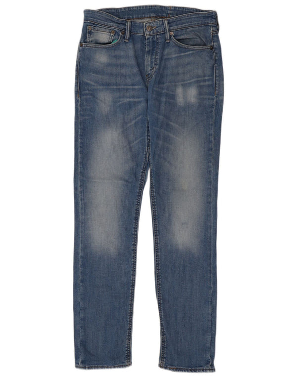 Мужские узкие джинсы Levi's W31 L32 синие, хлопок