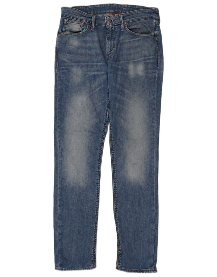 Мужские узкие джинсы Levi's W31 L32 синие, хлопок