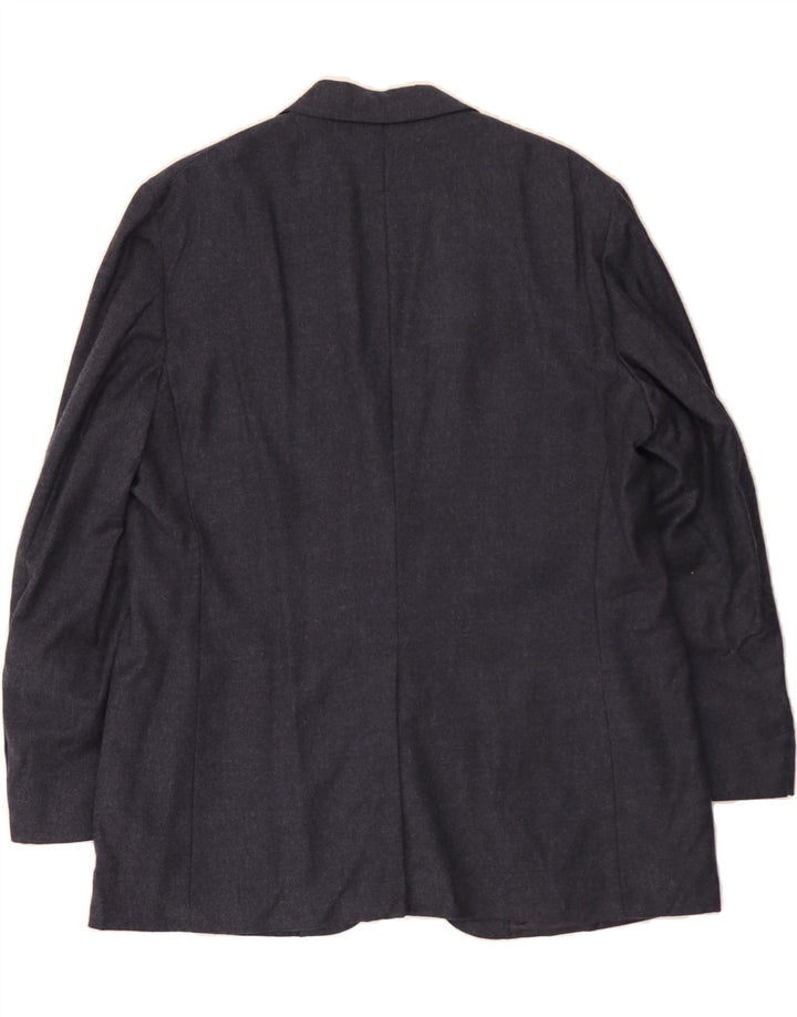 VINTAGE Mens 2 Button Blazer Jacket UK 40 Large Navy Blue Wool Vintage Vintage and Second-Hand Vintage from Messina Hembry 