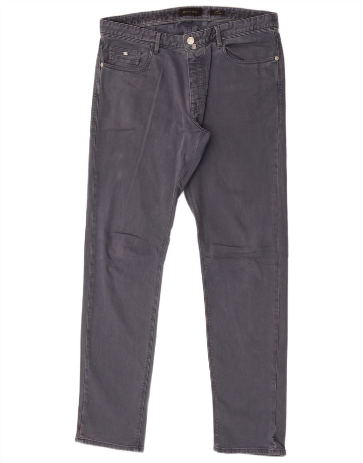 Мужские узкие джинсы Massimo Dutti EU 44, большие W34 L32, серый хлопок