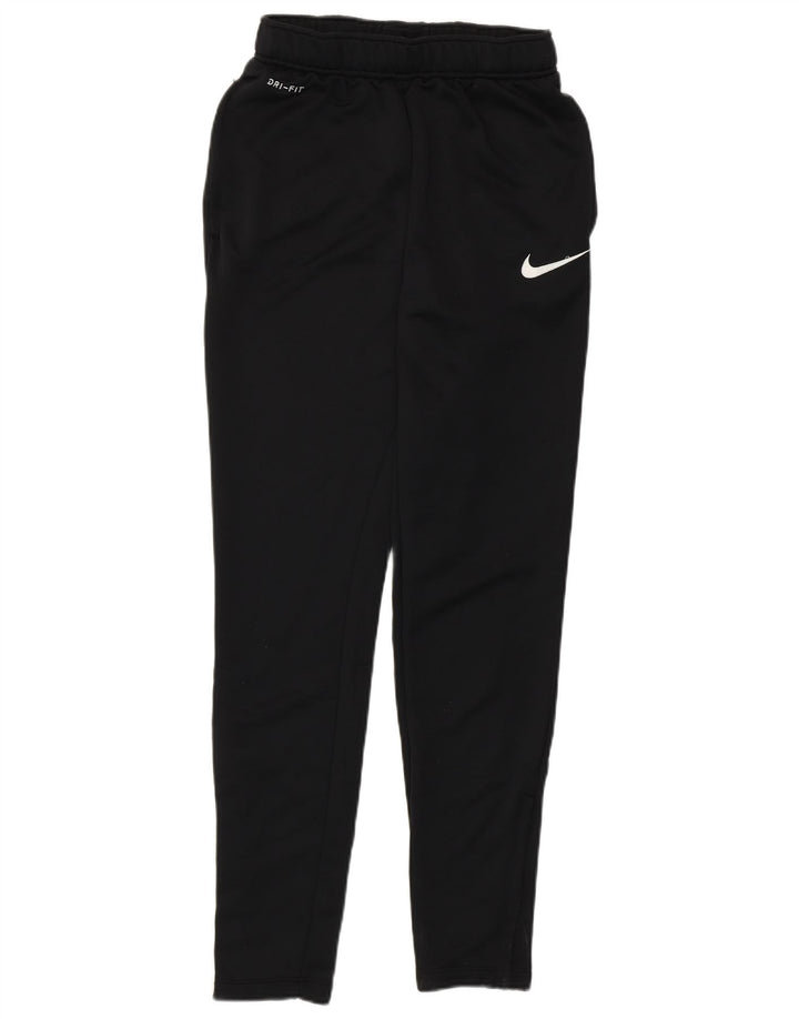 Женские спортивные брюки Nike Dri Fit, маленькие черные полиэстеровые брюки