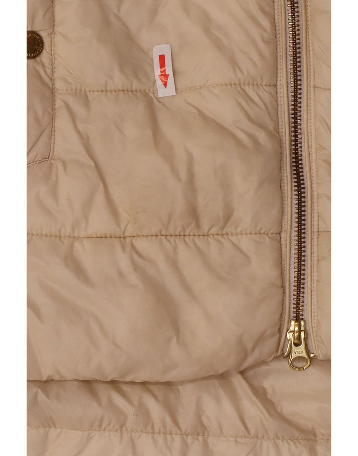 Женское стеганое пальто с капюшоном Barbour UK 10, маленькое, бежевое, полиамид
