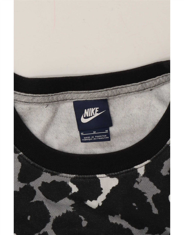 Женский свитер Nike UK 14, средний черный с животным принтом